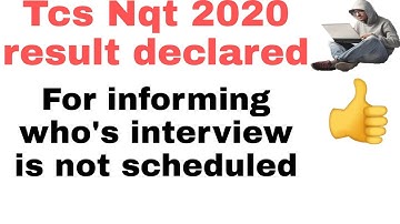 Tcs nqt 2021 result declared l Tcs Nqt 2021 results announced