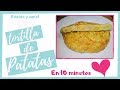 TORTILLA de PATATA al microondas👌 (Rápida y sana)