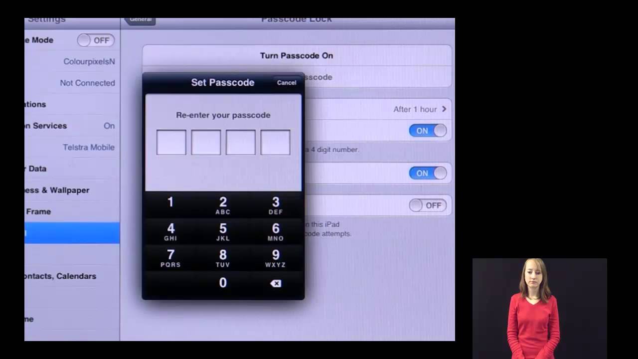 Securing your ipad Auslan Translation