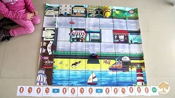 Robot Bee Bot + Alfombra de Actividades - Demostración del Blog Creciendo con Montessori