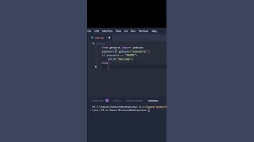 Hide user input in #python #coding 🤫🤫