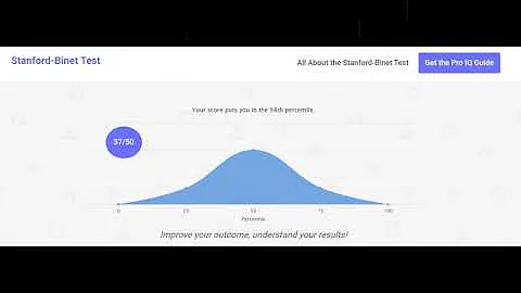 I Did the Stanford Binet IQ Test