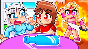 Techy Plays Spin The Bottle In Roblox Snapchat With MY CRAZY FAN GIRLS