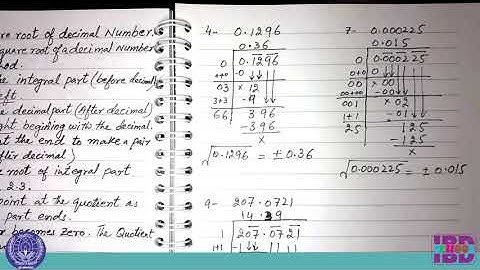 SQUARE ROOT OF DECIMAL NUMBER, EXERCISE NO  2.5 , MATHEMATICS GRADE-8