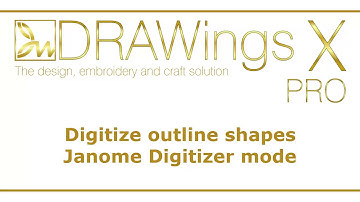 Outline shapes Janome Digitizer