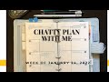 Chatty Plan With Me Week of 1/24/22