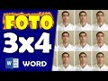 Como criar foto 3x4 no Word