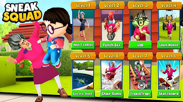 Sneak Squad: Partners in Prank | All Levels Unlock