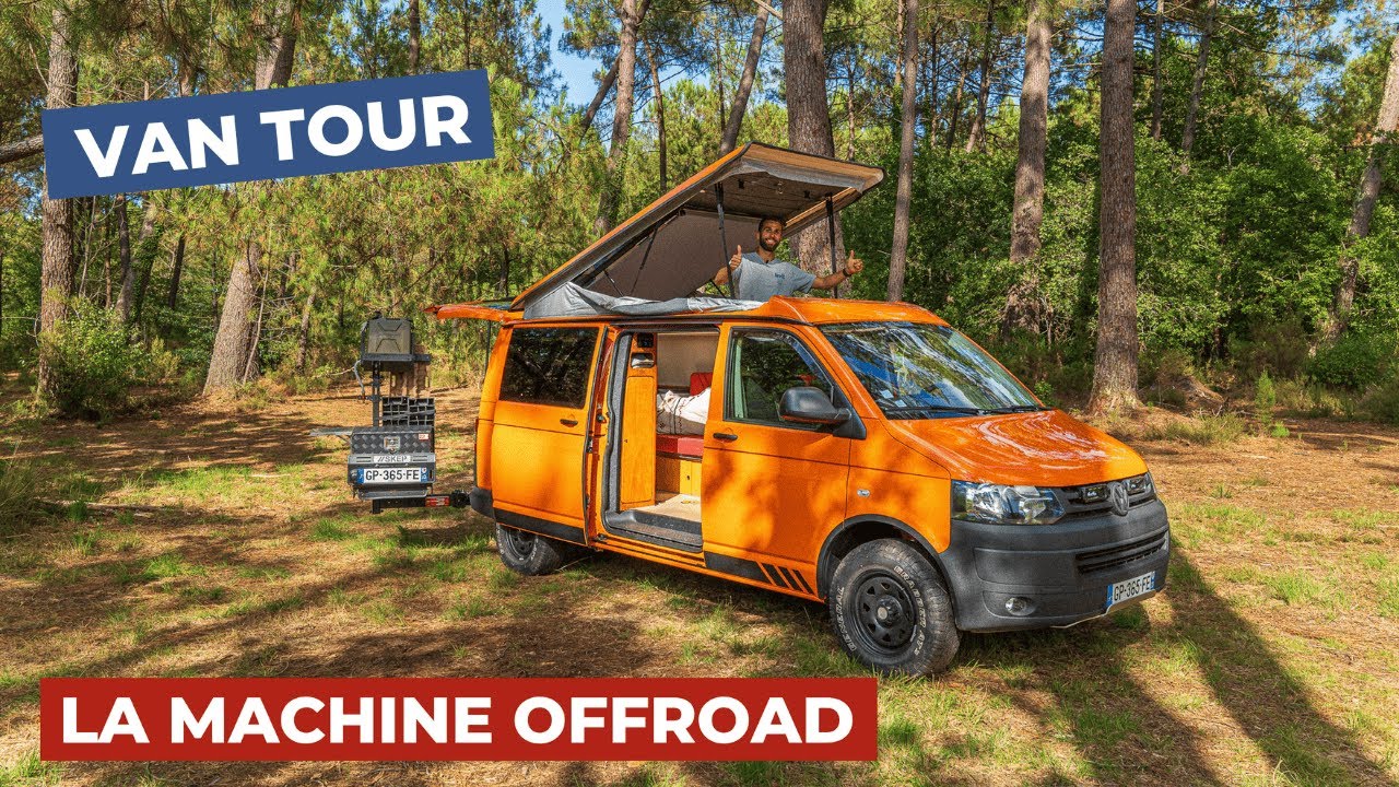 Van Tour VW T5 4x4 : le van ultime pour partir à l'aventure avec tout le confort ! #vanlife #vantour