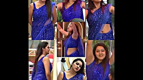 Rachitha Mahalakshmi First time lowhip saree Navel