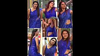 Rachitha Mahalakshmi First time lowhip saree Navel