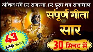 संपूर्ण गीता सार 30 मिनट में | Shrimad Bhagwat Geeta Saar In 30 Minutes #krishna #geeta screenshot 4