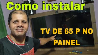 Como instalar sua televisão de 65 polegadas no painel com segurança