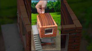 Building Mini Houses with BRICKS house made  #house​ #diy​ #miniature​