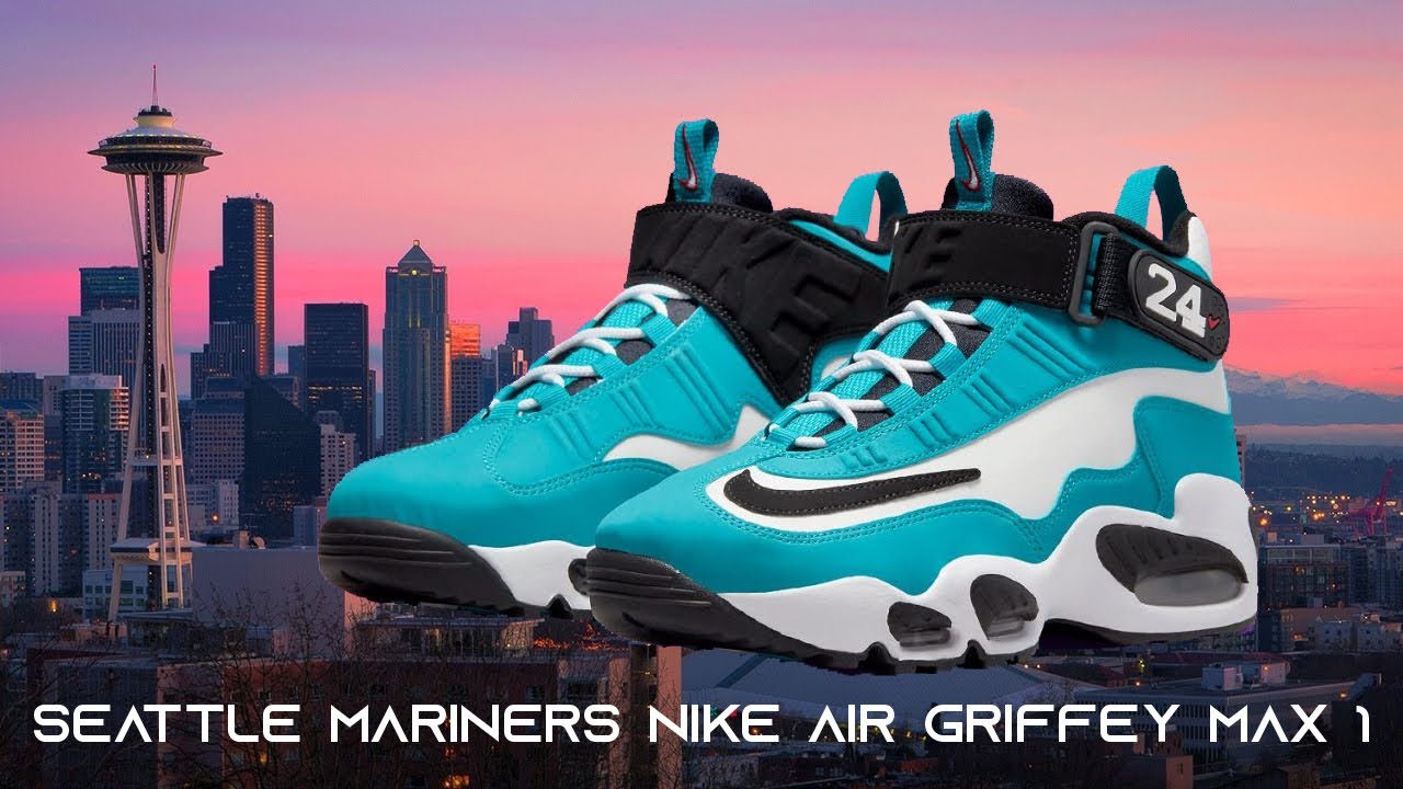 Seattle Mariners Nike Air Griffey Max 1 Shoes in Aqua Colorway Exclusive  Look & Price 