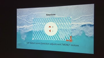 How to adjust the corner keystone correction of BYITNEK K18 Smart Version ?