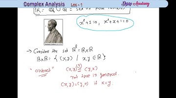 | Complex Analysis | Lecture - 1 | What is a Complex Number ? | CSIR NET-JRF | IIT JAM | GATE | NBHM