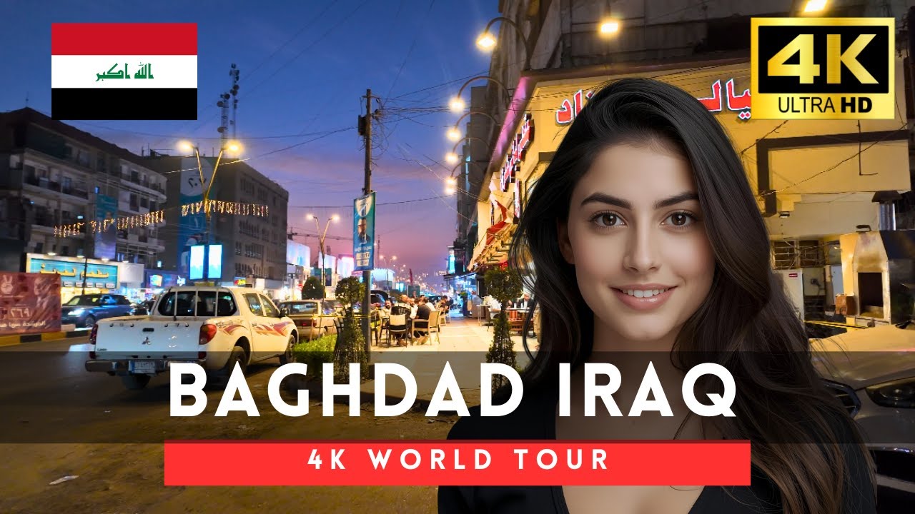 Baghdad, Iraq walking tour 4k 60fps