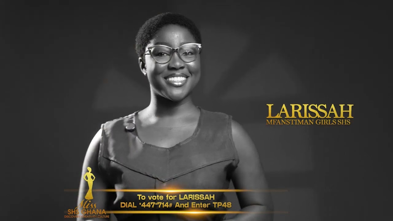 Larissah, a contestant in this year’s MISS SHS GHANA from Mfantsiman Girls Senior High School..