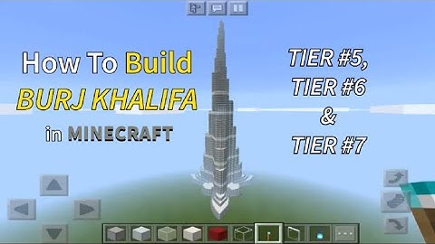How to build Burj Khalifa in Minecraft - step by step guide. | Part 6/9 - Tier #5, Tier #6 & Tier #7