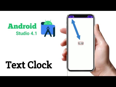 Tutorial TextClock in Android Studio 4.1