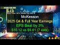 McKesson MCK 89 1B 2025 Q4 Full Year Earnings Analysis McKesson MCK 89 1B 2025 Q4 Full Year Earnings Analysis