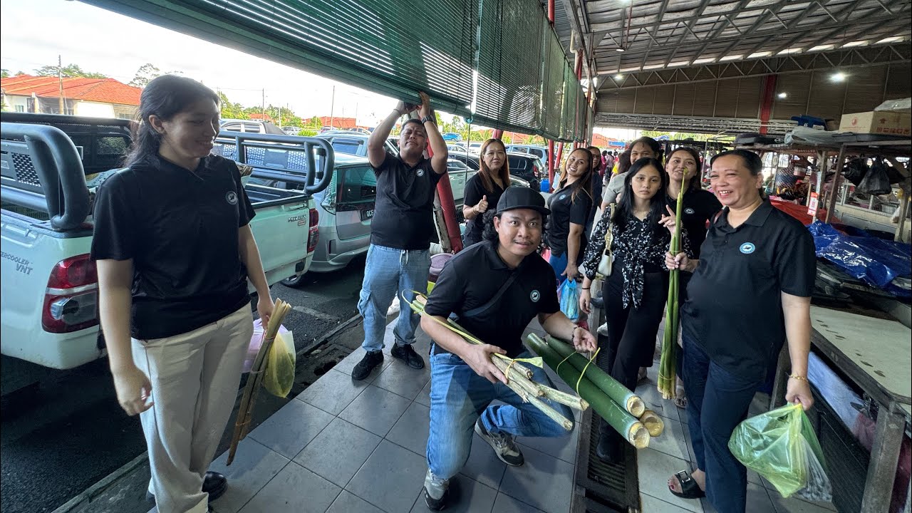 SARAPAN PAGI BERSAMA TEAM YOUTUBER // BELI BARANG YANG NAK DIMASAK MARKET BANDAR RIYAL // 