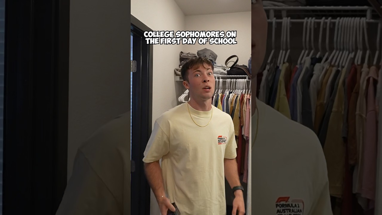 College Sophomores on the First Day of School