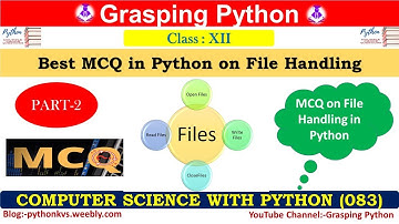Best Python MCQ | MCQ on File Handling in Python | Python File handling | Part-2