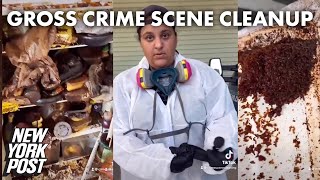 Gross! TikTok account shows extreme crime scene cleanup | New York Post