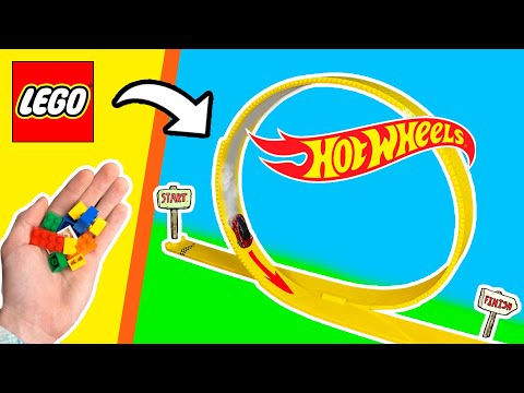 Видео: СДЕЛАЛ ЛЕГО ГОНОЧНУЮ ТРАССУ Hot Wheels