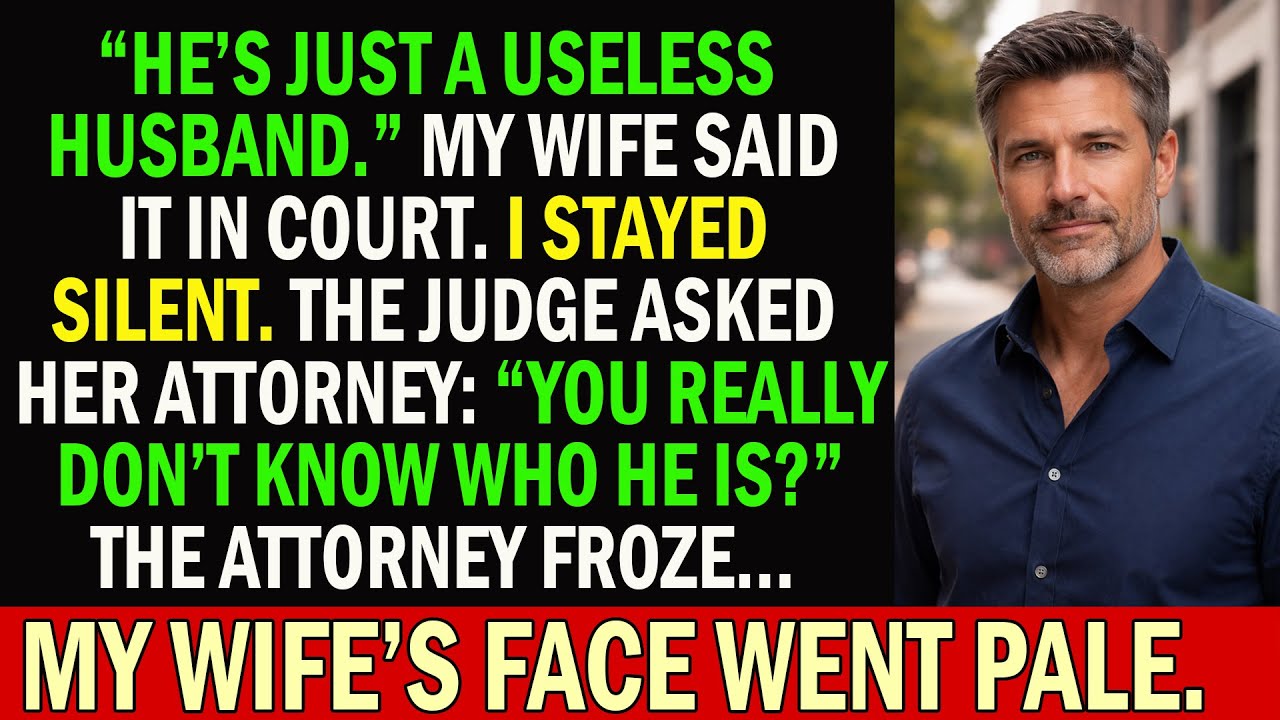 In Court, My Wife Called Me “A Useless Husband” — Until The Judge Asked One Question...