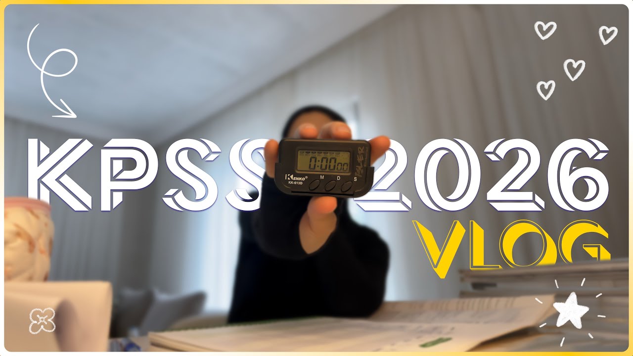 Gerçek Bir KPSS 2026 Vlog 📚 Ders Çalıştım & Yanlış Defteri Turu