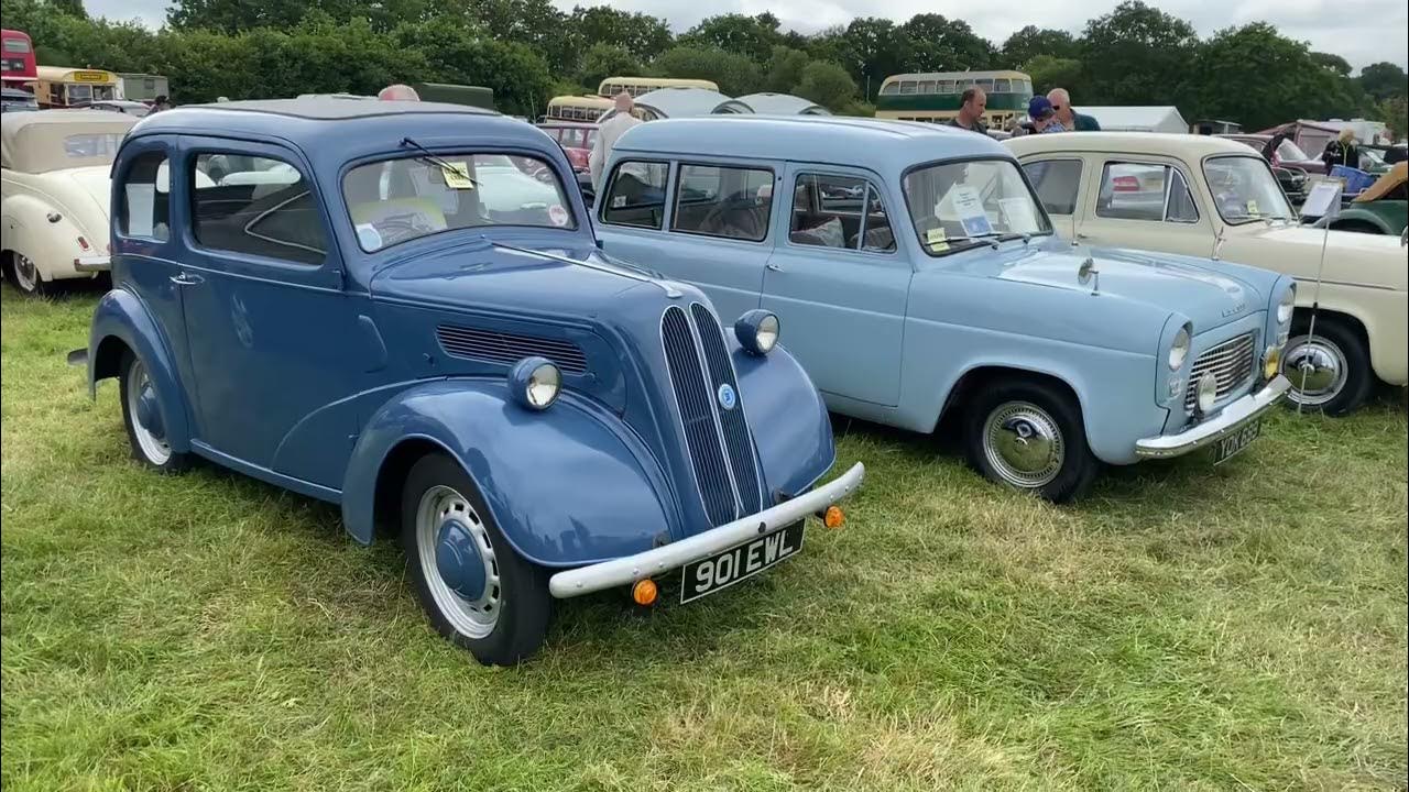 Some classic cars at the country show on the Broyle near Ringmer Sussex