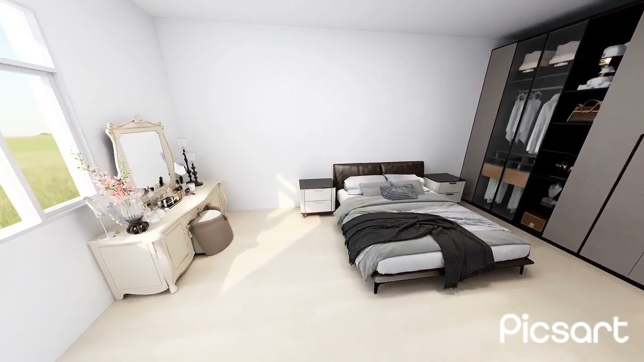 55 sqm house plan 1 storey | 2 master bedrooms