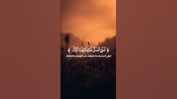 ﴿وَقُل رَّبِّ أَعُوذُ بِكَ مِنۡ هَمَزَ ٰ⁠تِ ٱلشَّیَـٰطِینِ﴾ | القارئ أحمد العجمي