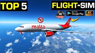 Top 5 flight simulator games for android | Best airplanes games for android 2023 @bendesk screenshot 3