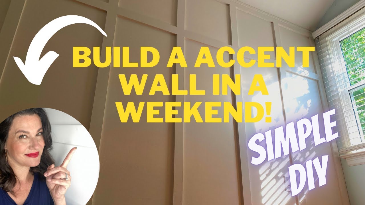 How To Build A Paneled Accent Wall In A Weekend! YouTube