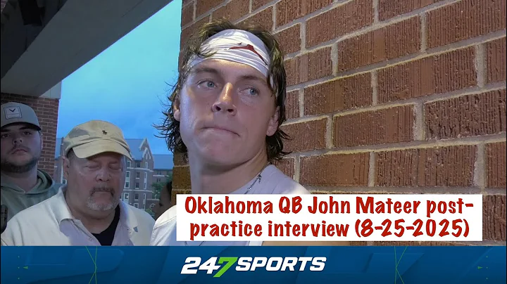 Oklahoma QB John Mateer post-practice interview (Illinois State Week) - 8/25/2025