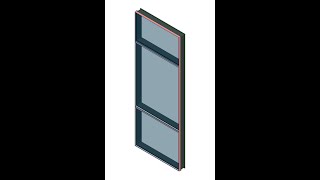 Creating unitised curtain wall in Revit(Tutorial video) Part-2 / 3d drawing of unitized curtain wall