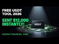I tested a free USDT tool — sent $12,000 instantly to my wallet!