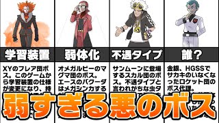 歴代ポケモンのザコすぎた悪の組織ボスランキング Top5 Youtube