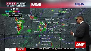 FIRST ALERT WEATHER DAY: Scattered storms in metro Atlanta through 8 a.m.