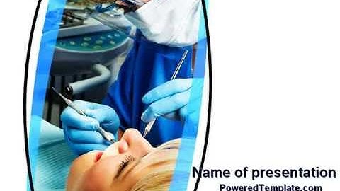 Dental Surgery PowerPoint Template by PoweredTemplate.com