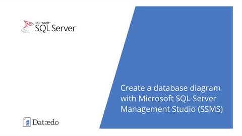 Create a database diagram with MS SQL Server Management Studio