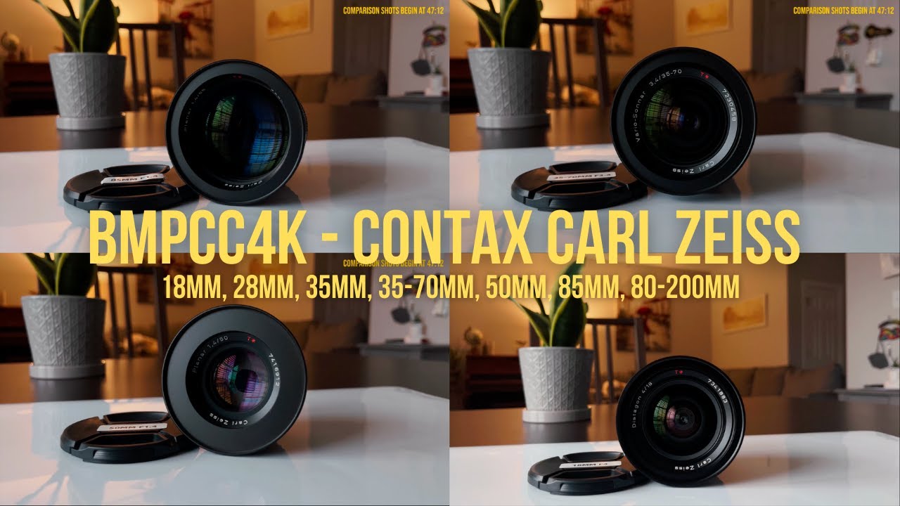 BMPCC4K w/ Contax Carl Zeiss Glass [18mm, 28mm, 35mm, 50mm, 85mm