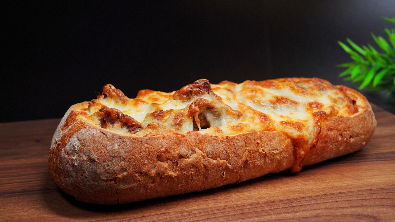 Ужин за копейки! Хлеб с начинкой из жареного мяса + вкуснейший Лимонад