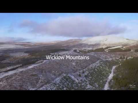Drone 4k Wicklow Mountains After Snow Shower