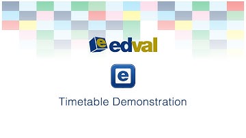 Edval Timetable Demonstration