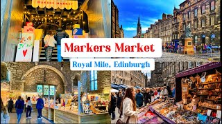 Inside Edinburgh’s Tron Kirk Makers Market | Hidden Gems at the Heart of the Royal Mile in 4K.